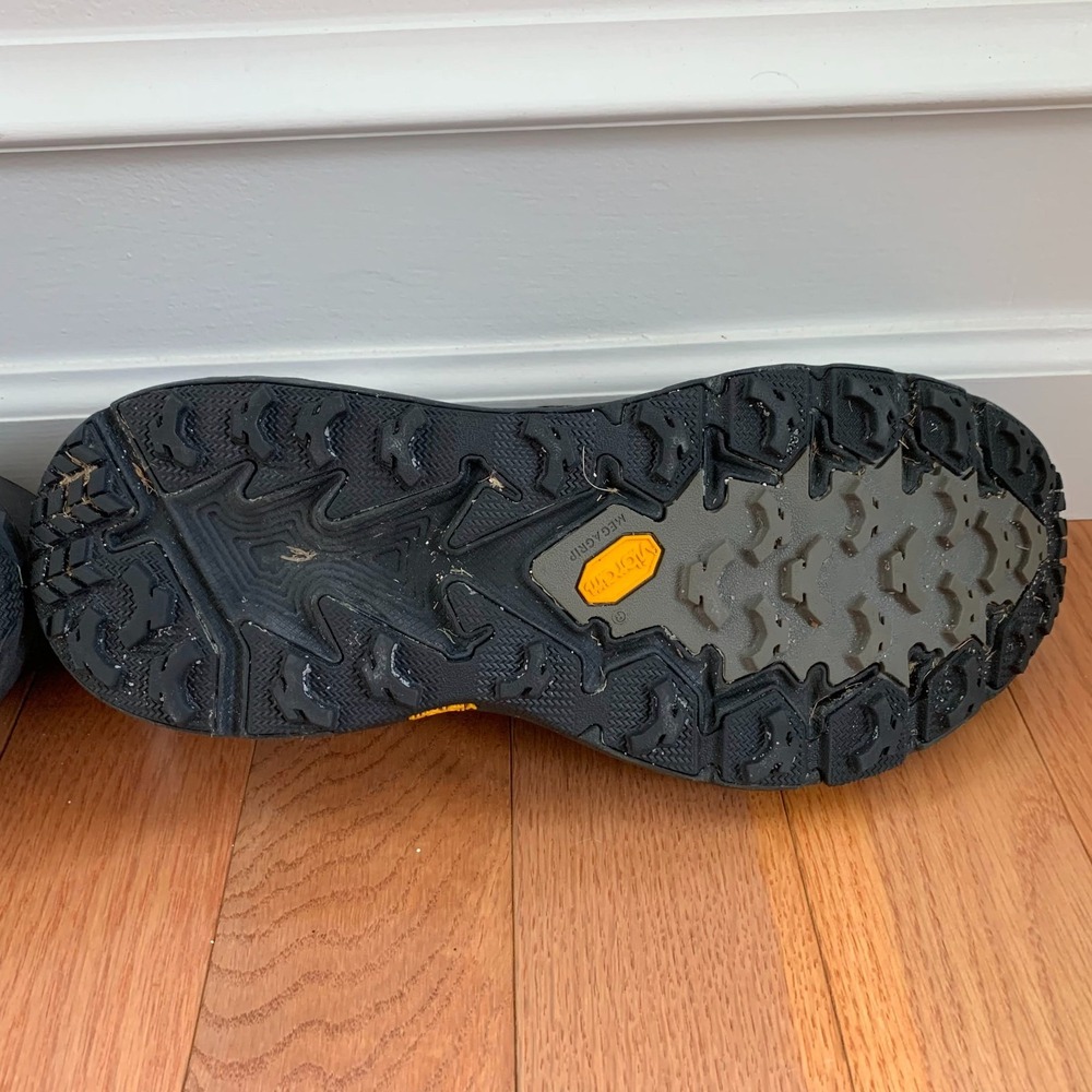 Hoka One One Mens 12 Anthracite Black Speedgoat 4 GTX Gore-Tex Trail Vibram - Picture 5 of 11